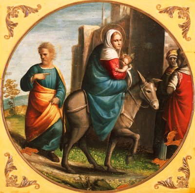 Regreso del vuelo a Egipto de Ortolano (c.1488 c.1525)