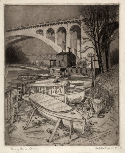 Puente del río rocoso de Orville Houghton Peets