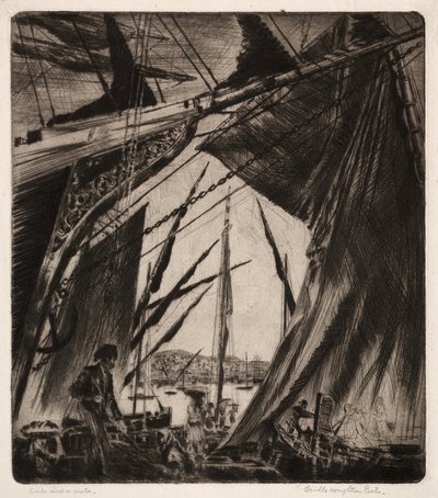 Velas y una vista de Orville Houghton Peets