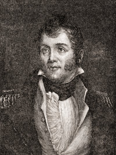Comodoro de la Marina de los Estados Unidos Oliver Hazard Perry, de La Historia de Nuestro País, publicado en 1905 de Oscar Edward Grosch