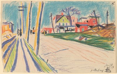 Calle en el Bronx de Oscar F. Bluemner