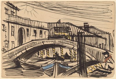 Venecia, barcos de Oscar F. Bluemner
