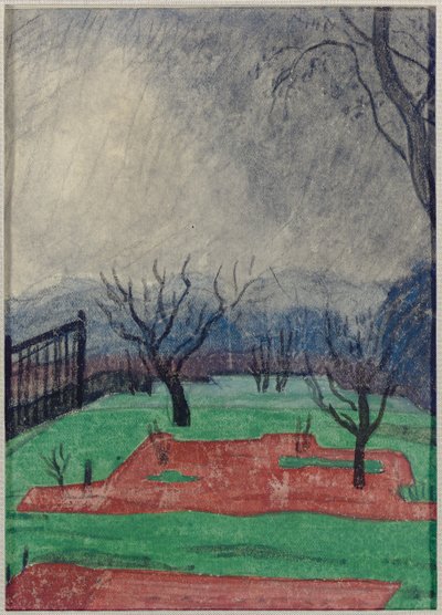 Campo al Atardecer de Oscar Florianus Bluemner