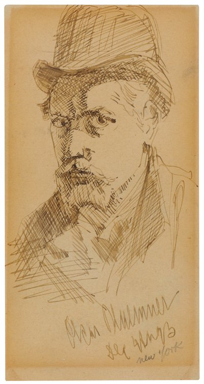 Autorretrato de Oscar Florianus Bluemner