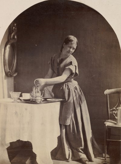 Moda inglesa en el desayuno, ca. 1860 de Oscar Gustav Rejlander