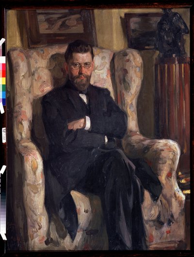 ""Retrato del coleccionista de arte Alexis (AA) Bakhrushin (1865-1929)"" (Retrato del coleccionista Alexey A. Bakhrushin) Pintura de Osip Emmanuilovich Braz (1872-1936) 1904 Museo Estatal de Arte de Tula (Toula) de Osip Emmanuilovich Braz