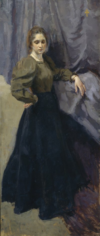 Retrato de la pintora Yelizaveta Martynova 1868-1905, 1896 de Osip Emmanuilovich Braz