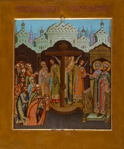 Exaltación de la Santa Cruz, finales del siglo XIX de Osip Semionovich Chirikov
