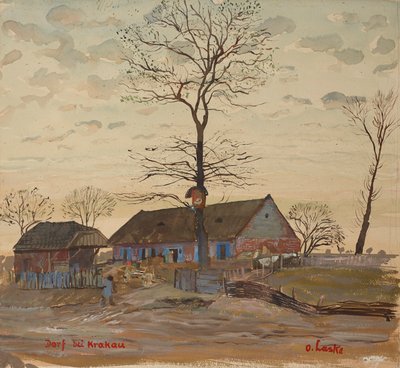 pueblo cerca de Cracovia de Oskar Laske