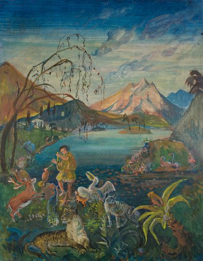 Orfeo entre los animales de Oskar Laske