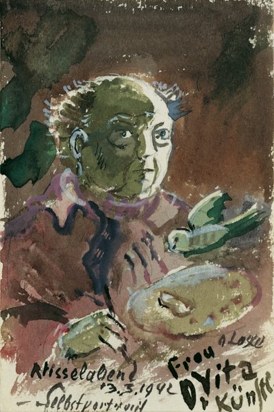 Auto retrato de Oskar Laske