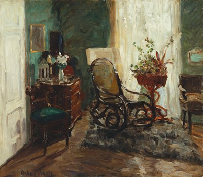 Interior con mecedora; Interior con mecedora de Oskar Moll