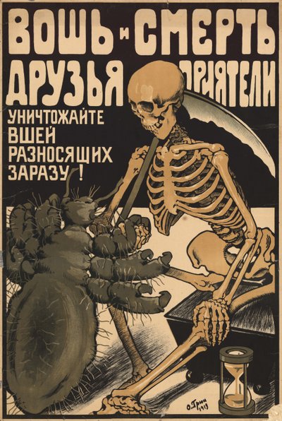 El piojo y la muerte son amigos, 1919 de Oskar Petrovich Gruen