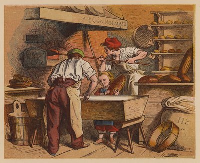 El panadero (litografía en color) de Oskar Pletsch