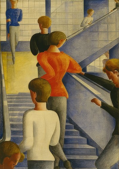 Bauhaustreppe. 1932 de Oskar Schlemmer