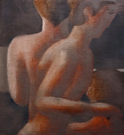 Tres desnudos, Friso de plata III de Oskar Schlemmer