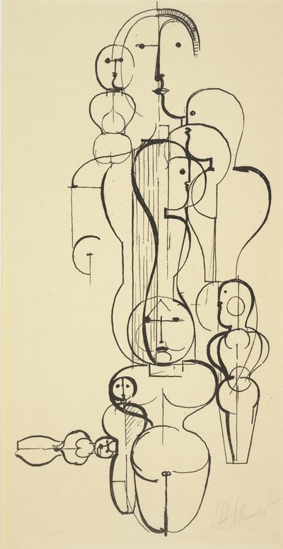 Plan figurativo K 1 de Oskar Schlemmer