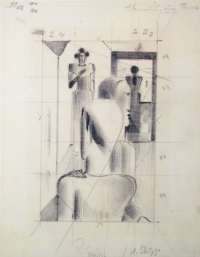Figuras en una habitación de Oskar Schlemmer
