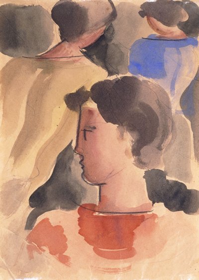 Grupo con Niño Rojo de Oskar Schlemmer