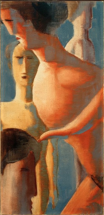 Pequeña composición II, grupo amarillo-rojo de Oskar Schlemmer
