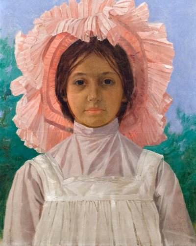 Chica con gorra rosa de Osman Hamdi Bey
