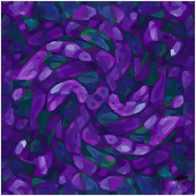 Remolinos violetas abstractos de Osvaldo Russo
