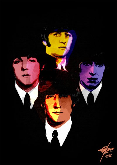 Retratos coloridos de arte pop de Osvaldo Russo