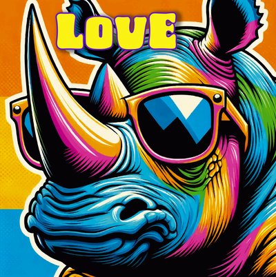 Gafas de sol «Cool Rhino Love» de Osvaldo Russo