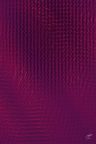 Olas de tela morada oscura de Osvaldo Russo