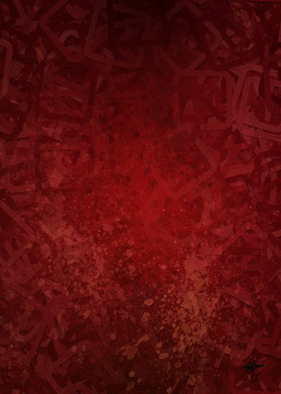 Salpicaduras abstractas en rojo intenso de Osvaldo Russo
