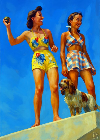 Sonrisas retro de verano de Osvaldo Russo