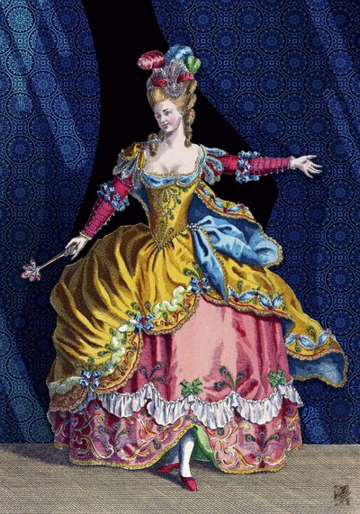 Traje de escena rococó de Osvaldo Russo