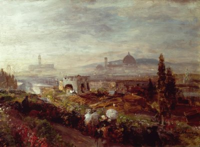 Vista de Florencia de Oswald Achenbach