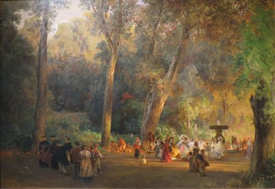 En el parque de Villa Torlonia de Oswald Achenbach