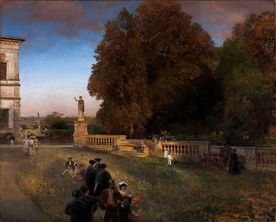 En el parque de Villa Borghese de Oswald Achenbach