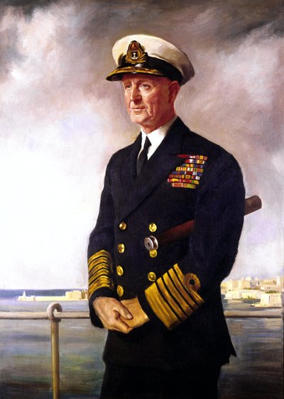 Almirante Cunningham, copia del retrato de O