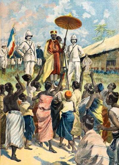 Aclamación del nuevo Rey de Dahomey de Oswaldo Tofani