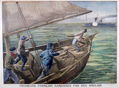 Pescadores franceses disparados por los británicos, 1899 de Oswaldo Tofani