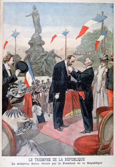 Jules Dalou siendo galardonado con la medalla de la Legión de Honor por Emile Loubet, 1899 de Oswaldo Tofani