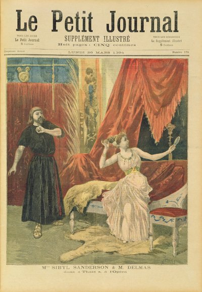 Mademoiselle Sibyl Sanderson (1865-1903) y Monsieur Jean Francois Delmas (1861-1933) en 