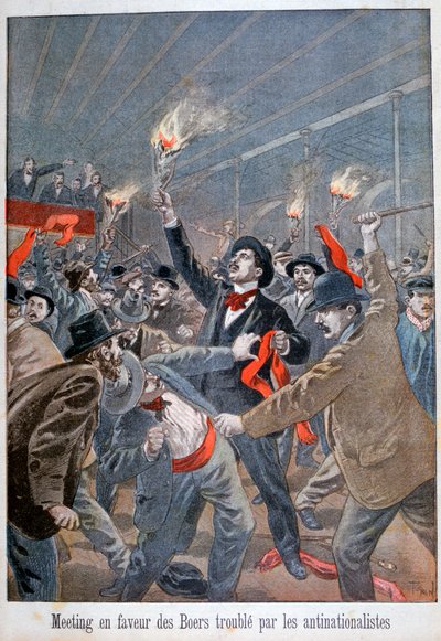 Reunión a favor de los bóers interrumpida por los antinacionalistas, 1900 de Oswaldo Tofani