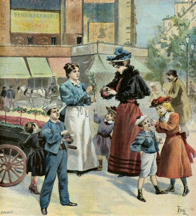 París en primavera,1895 (Ilustración) de Oswaldo Tofani