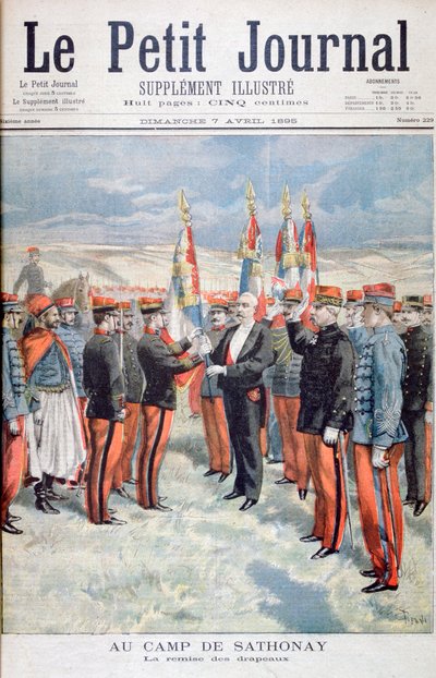 Presentación de los colores, Sathonay-Camp, 1895 de Oswaldo Tofani