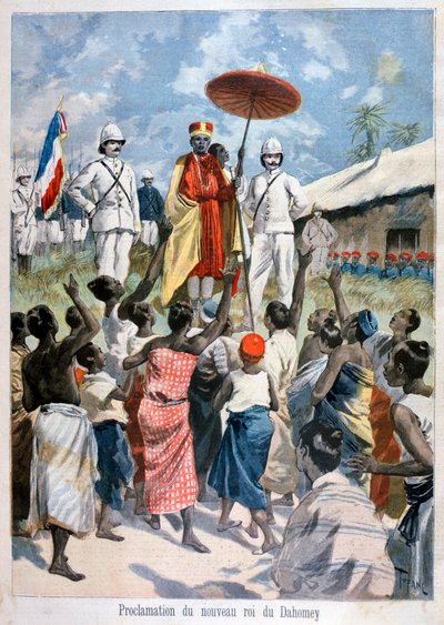 Proclamación del nuevo rey de Dahomey, 1894 de Oswaldo Tofani
