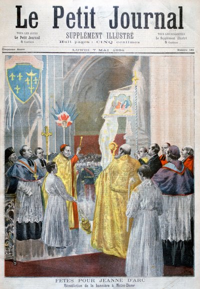 Servicio conmemorativo de Juana de Arco, Notre Dame, París, 1894 de Oswaldo Tofani