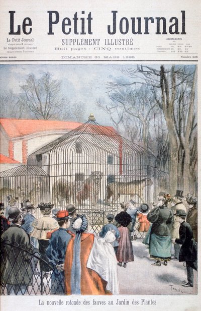 La nueva casa del gato montés en el Jardin des Plantes, París, 1895 de Oswaldo Tofani