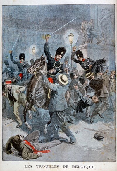 Problemas en Bélgica, 1899 de Oswaldo Tofani
