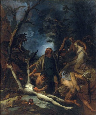 Brujas en una misa negra de Ottaviano Dandini