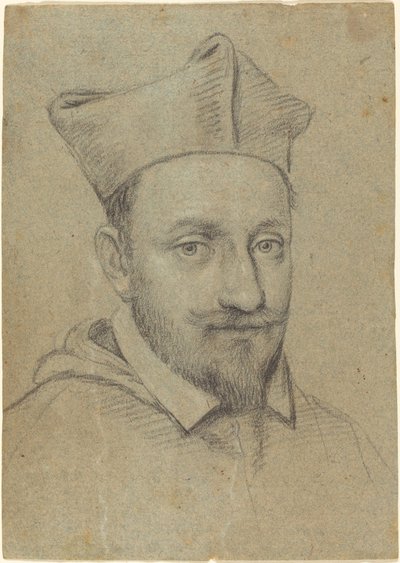 Retrato de un cardenal (¿Alessandro Peretti Montalto?) de Ottavio Leoni