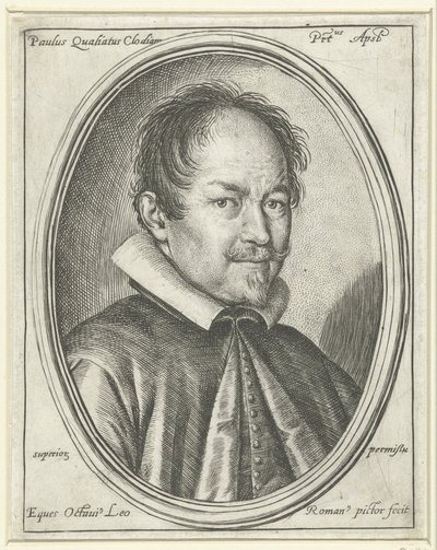 Retrato del compositor Paolo Quagliati c. 1555-1628, 1623 de Ottavio Maria Leoni